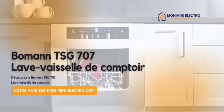 Test Bomann TSG 707 Lave Vaisselle de Comptoir
